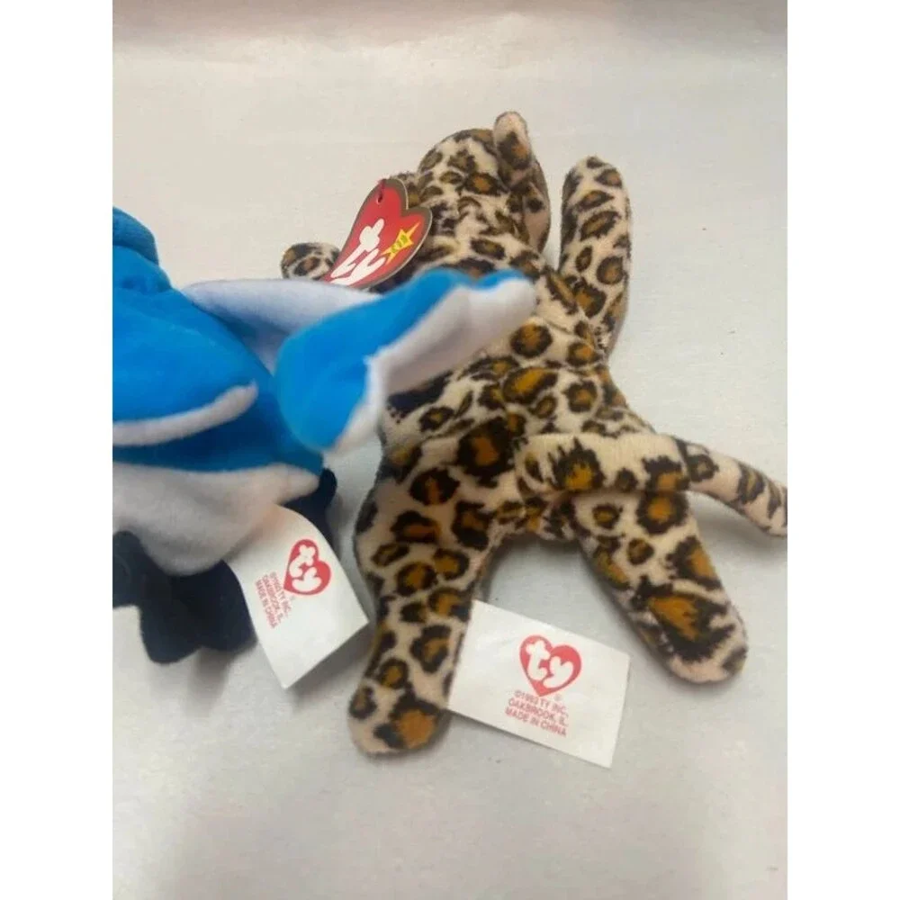 McDonald’s teenie weenie beanie babies leopard and bird